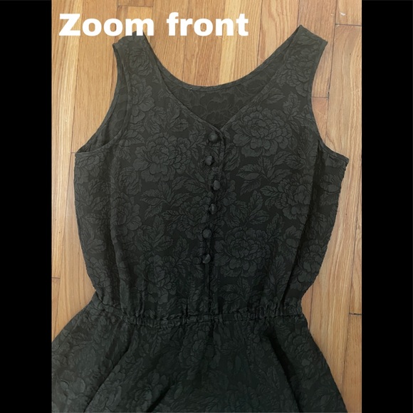 Emerald green like sundress (floral pattern) - Picture 2 of 4